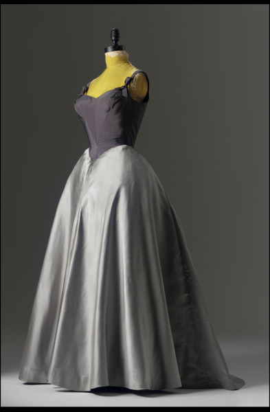 Ball gown with over-bodice